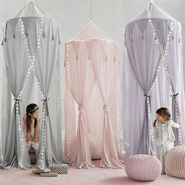 Kid Baby Bed Canopy Bedcover Mosquito Net Curtain Dome Tent Cotton Bedding Tools